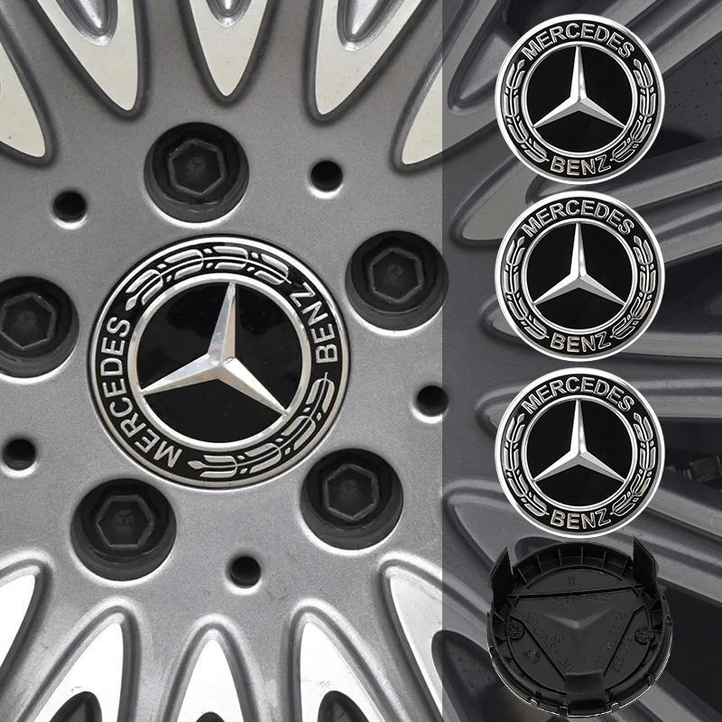 CRI14Pcs 75MM Car Wheel Center Hub Caps for Mercedes Benz GLE GLK SLK CLA CLK W203 W204 W205 W209 W210 W211 W212 AMG Car Ornaments