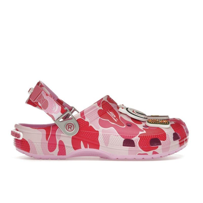 Crocs BAPE x Classic Clog ABC Camo - Pink Unisex Sneakers 209627-6I2