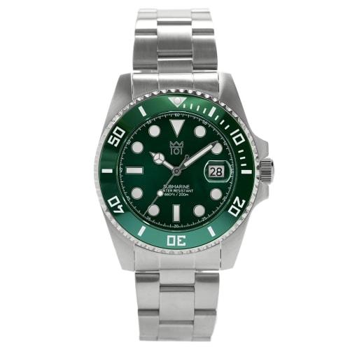 

HYAKUICHI 101 No.1Z Diver s Watch, 20 ATM Water Resistant, Ceramic Bezel (Green)