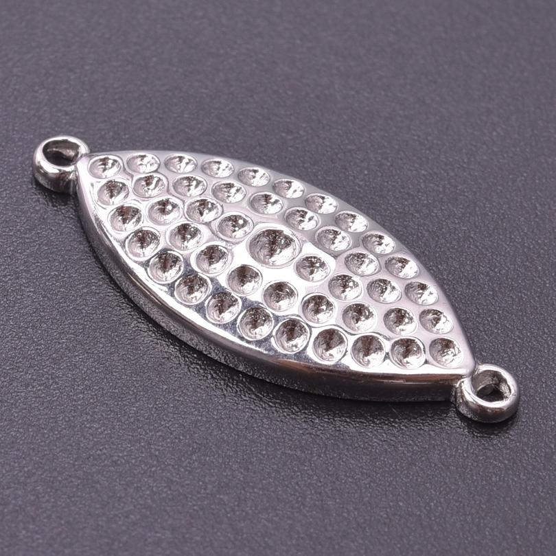 5pcs Titanium Accessories Eye Oval Rectangle Stainless Steel Charm Pendant For Jewelry Making Supplies DIY Women Pendant Earring