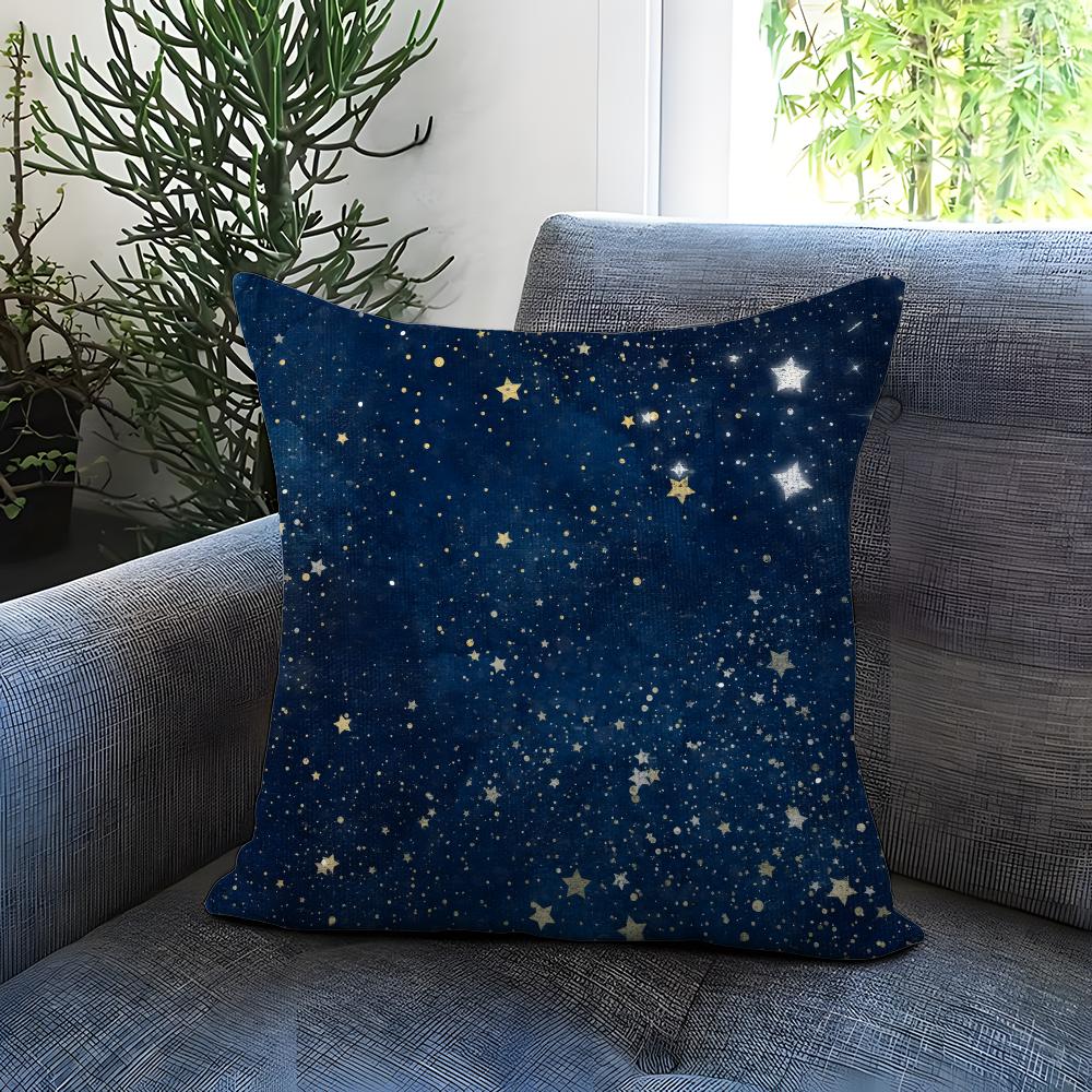 The Starry Sky Cushion Cover Comfortable Reversible Pillow Cover Ideal for Car Sofa Bedroom Beyond
