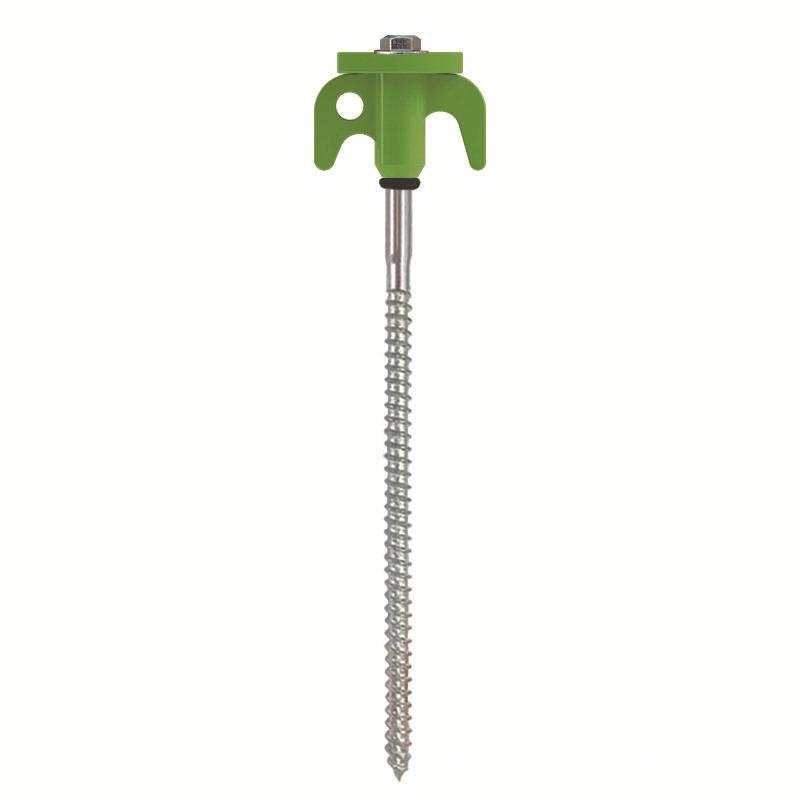 Fluorescent Spiral Tent Stake - Hexagonal Awning Anchor for Camping