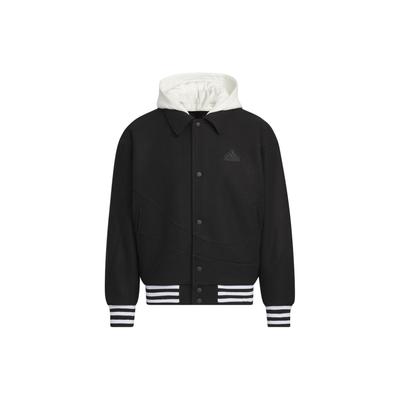 Dragon Pattern Embroidered Sports Casual Loose Hooded Jacket Men Outerwear Black IT0209