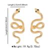 Retro Design Snake Personalized Earrings, Light Luxury Temperament High-end Alloy Earrings