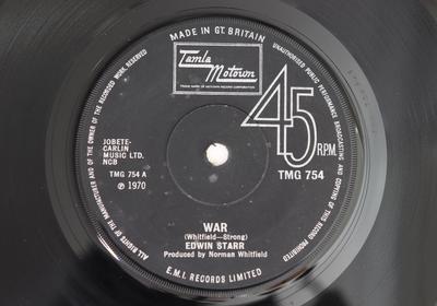 7-Zoll Schallplatte EDWIN STARR - War / He Who Picks A Rose TMG754 Tamla Motown 1970 UK Soul/Funk Gebraucht
