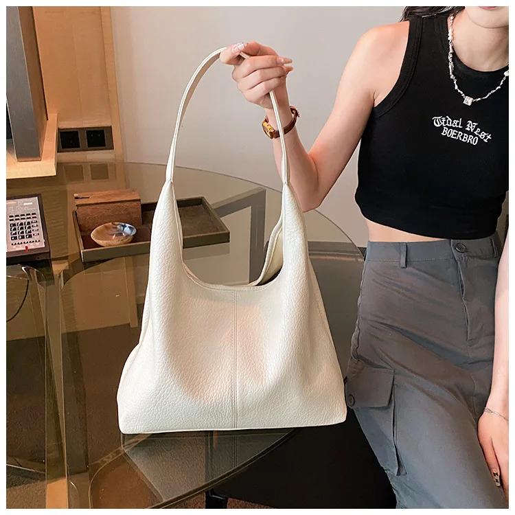 

Casual Shoulder bag for Women handbags Large Capacity Shopping Bag Soft PU Leather female Big Totes Composite bags bolsas black бежевый