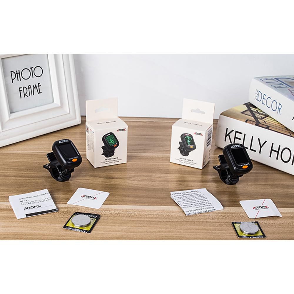 Guitar Clip Tuning for Accurate Essential for Music Practice and Performance Tuner, High-Precision Meter, Clip-on Type, Guitar/Ukulele/Violin/Bass,