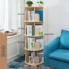 360° Rotating Children's Bookshelf: Floor-Standing, Desktop Pine Wood Storage Rack