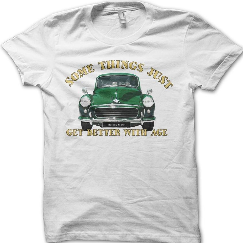 Morris Minor Некоторые вещи становятся лучше с возрастом Классический Винтажный Автомобиль Футболка 06188 2XL