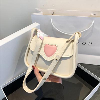 Fashion Small Square Bag Summer New Simple Style Versatile Shoulder Messenger Bag Niche Splicing Love Armpit Bag