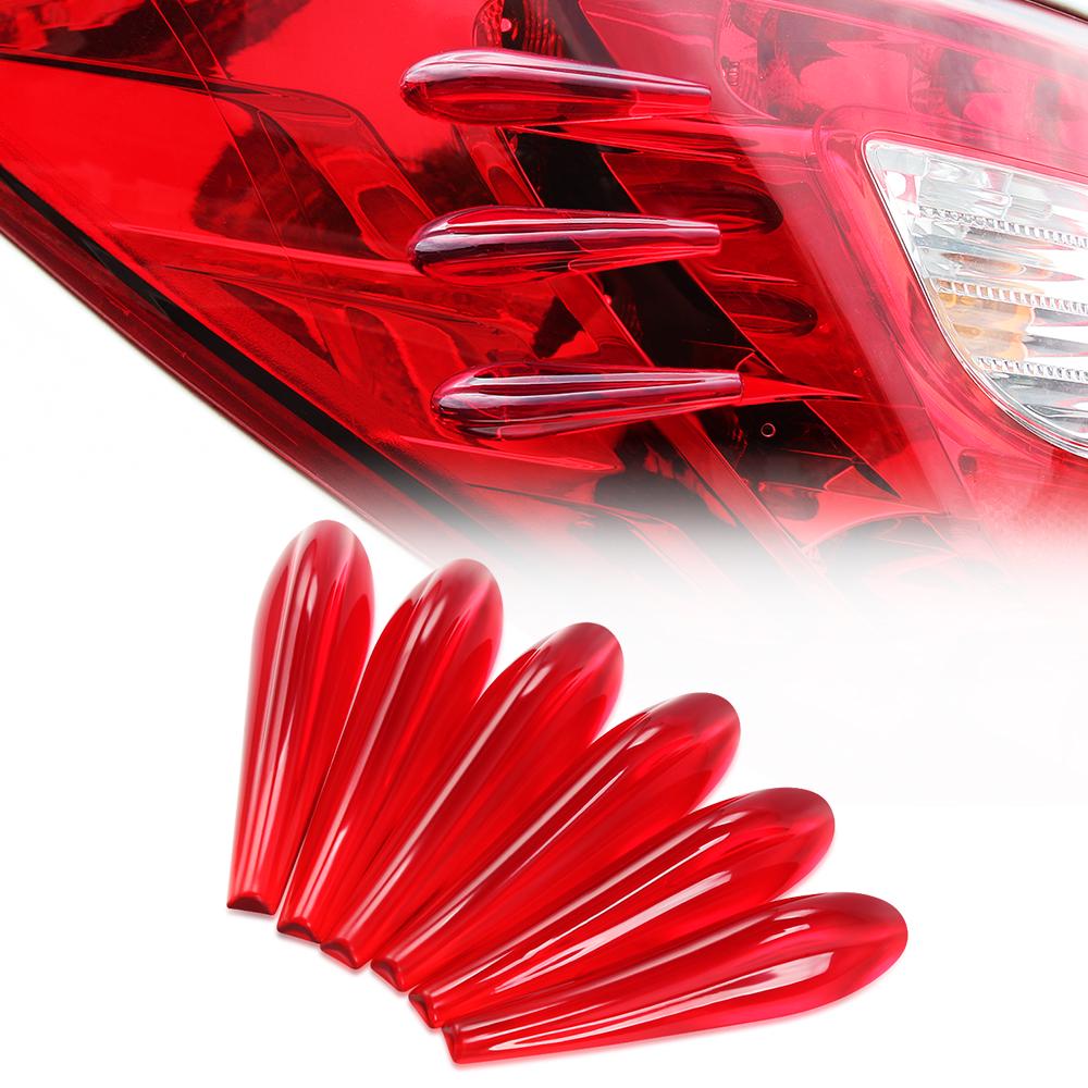 6 Piece Car Tail Light Sticker Airflow Sticker Anti Collision Car