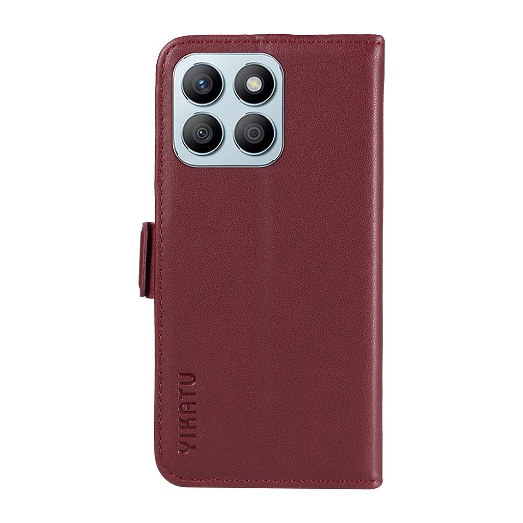 YIKATU YK-003 For Honor X8b 4G Phone Case Side Magnetic Clasp Wallet Cover