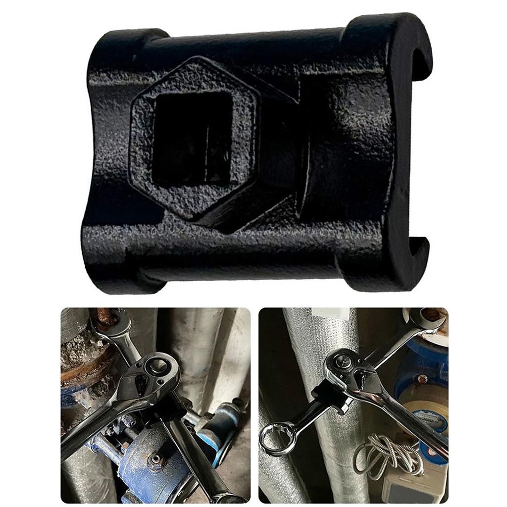 High Torque Magnetic Wrench Extension Adapter For 1/2" Tools Durable Steel Forged Construction Enhanced Grip