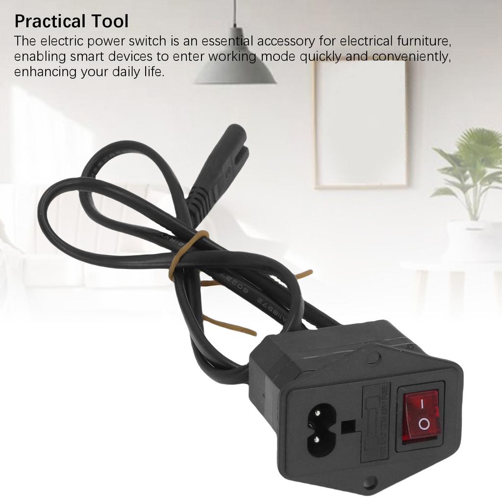 Electric Sofa Power Switch Red One Key High Sensitivity Electric Recliner Power Control Switch for Electrical Furniture