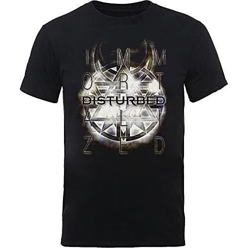 Rockoff Trade Men s Disturbed Symbol T-Shirt, Black, X-Large M