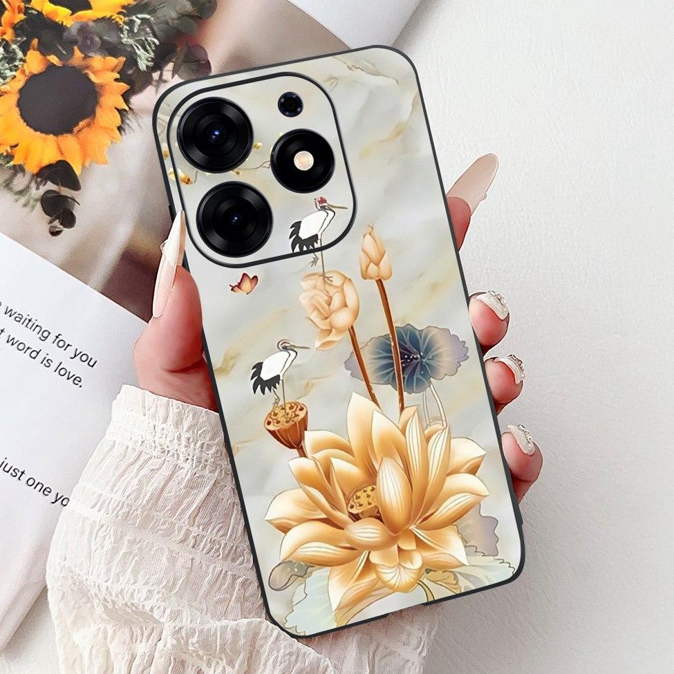 For Tecno Spark 10 Pro Case KI7 Silicone Cute Fashion Flower Cool Painted Soft Back Cover For Techno Spark 10 Pro Phone Case K17
