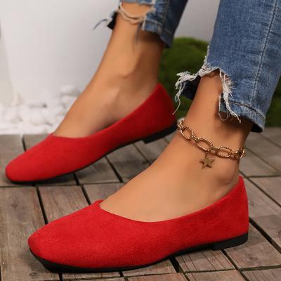Damen Ballerinas Frühling Herbst Neue Mode Leichtgewichtige Slipper Farbe Boot Loafers Damen Ballett Outdoor Flache Laufschuhe Damen