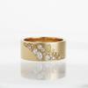 Geometric Green Color Stone Gold Leaf Ring For Women Ring Wedding Engagement Rings Gift Fashion Custom Jewelry