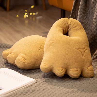 Pantofole a forma di piede grande da cartone animato, personalità creativa, simpatiche pantofole in peluche per la casa, per interni invernali, pantofole calde per coppia
