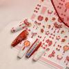 Tomoni Crystal Children's Nail Stickers: Chinese-Style Wedding-Themed Blue Jewelry Stickers for Nail Art.