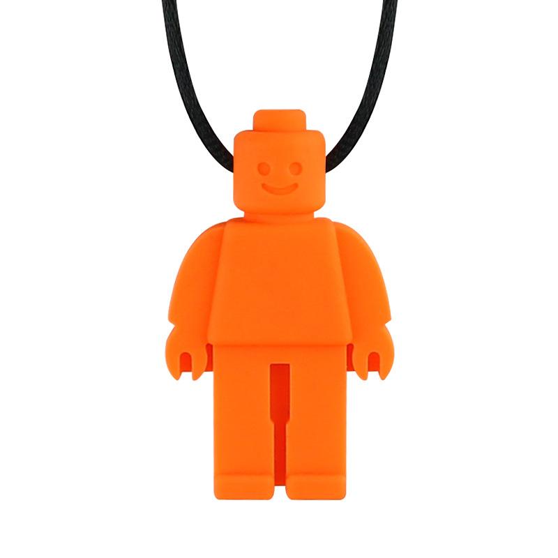 Silicone Chew Necklace for Sensory and Teething Relief Durable Non-Toxic Soft Beads Safe for Kids and Adults Adjustable Length