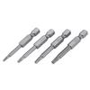 12Pcs Chrome Vanadium Steel 1 4in Hex Shank T5 T40 Magnetic Security Star Screwdriver Bits