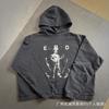 Felpa con Cappuccio Grafica Vintage ERD Uomo Donna Oversize Streetwear Felpa Autunno Casual