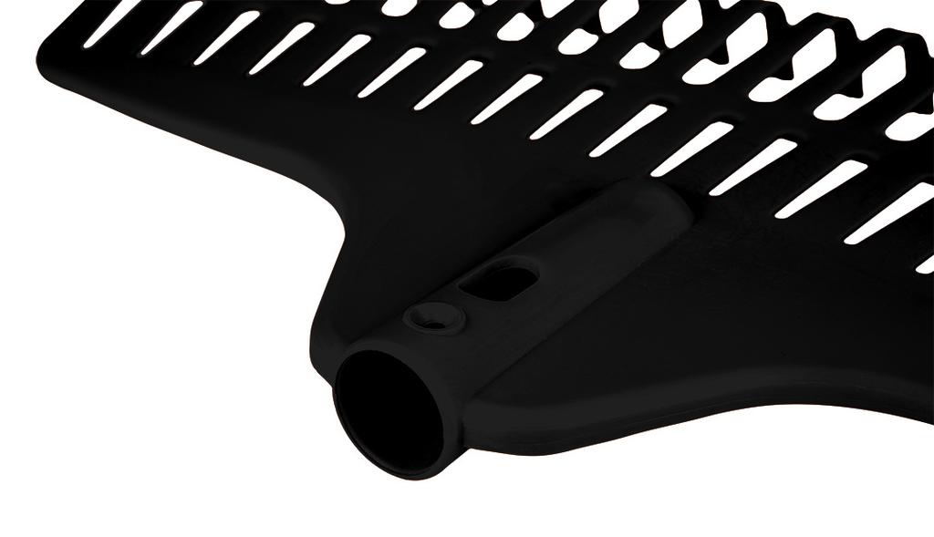 Medium leaf rake, black