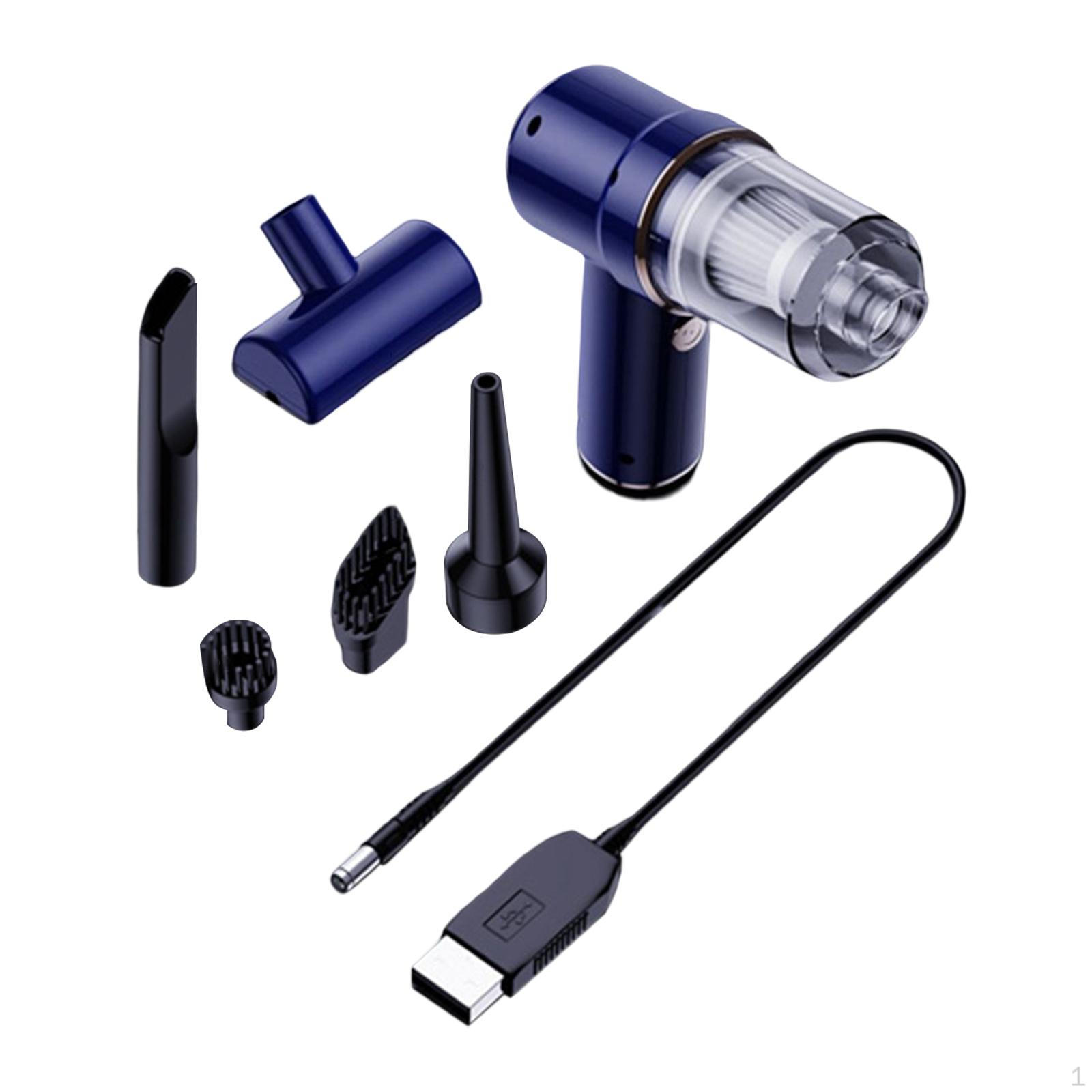 

Handheld Cordless Car Vacuum Cleaner Auto Accessories Wet and Dry Use Small 5 Nozzles