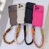 Phone Case For iPhone 14 13 15 16 Pro Max 17 Air 16E 12 11 X XS 8 Plus SE2022 Crossbody Adjustable Lanyard Strap Rope Soft Cover