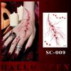 Waterproof Halloween Tattoo Stickers: Realistic Scars, Veins, and Cracks for Face and Arms
