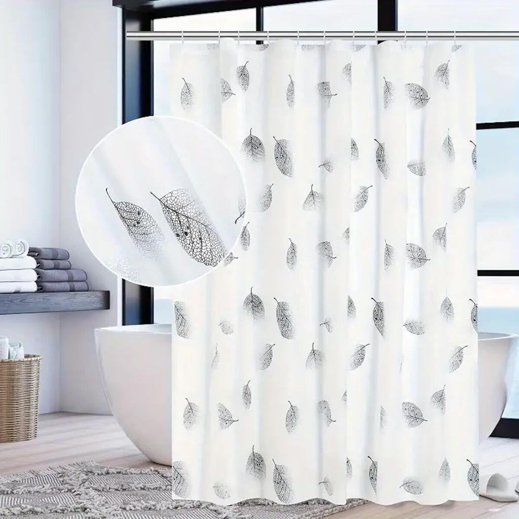 1PC 181x181cm Waterproof Shower Curtain Lightweight Plastic Mildew Resistant Bathroom Curtain for Bathtub Bath Curtain