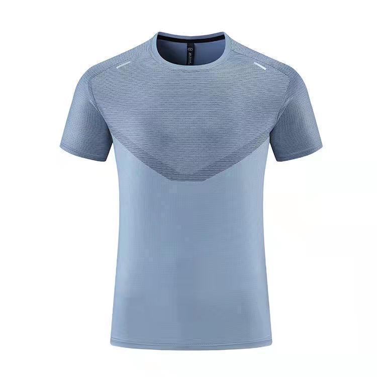 2024 European Men's Quick-Dry Short Sleeve Sports T-Shirt - Summer Fitness & Casual Running Top
