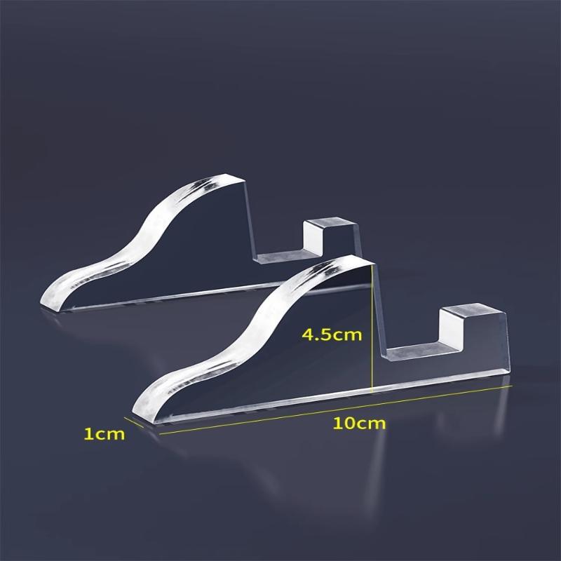 2Sets Transparent Acrylic Photo Frame Stand,Display Cabinet Base Stand,Medal Certificate Desktop Ornament Decoration,Photo Frame