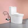 Corrosion Resistant Steel Square Toilet Brush with Dense Bristle Bathroom Sanitation Modern Aesthetic Comfortable Handle