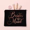 Team Bride Makeup Bag Bachelorette Party Cosmetic Bags Purse Bridesmaid Toiletries Organizer Pouch Wedding Bride Shower Gifts