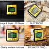 Digital Level Angle Gauge 360° Mini Measuring Digital Inclinometer With Magnetic Base Electronic Universal Bevel Protractor