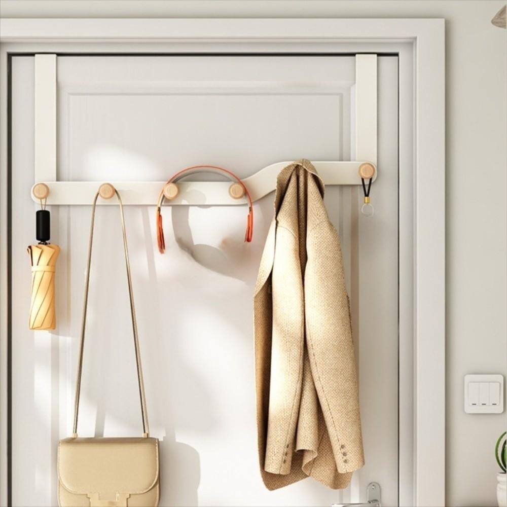 Space Saving Clothes Coat Hat Towel Hanger 5/6 Hooks Kitchen Accessories Holder  Home Decoration