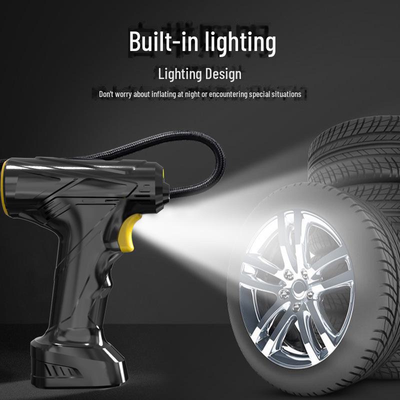 Tragbare kabellose Luftpumpe mit intelligentem Digitaldisplay für Autos und Fahrräder