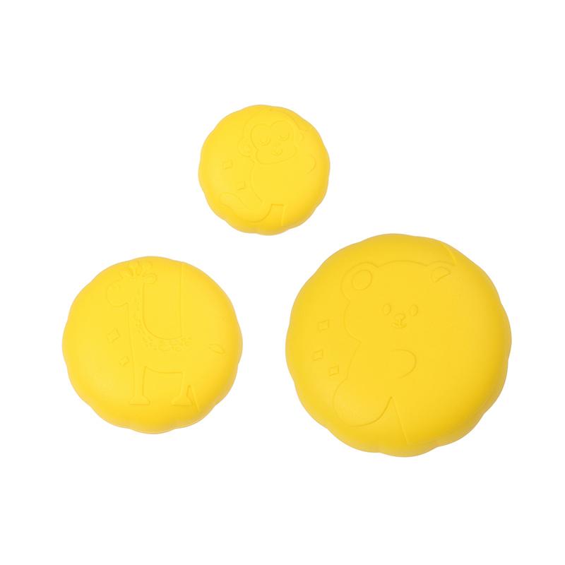

3Pcs Heat Resistant Pot Pan Lids Hat Cookware Universal Kitchen Silicone Knob Lifting Handle Cover Home Water Bottle Lids жёлтый