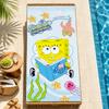 Beach Towels cute b-b-BobS-s Soft fun Quick Dry Pool cartoon s-S-S-SpongeS-eS bathing Towel Travel Gym Spa Camp sport face Gift