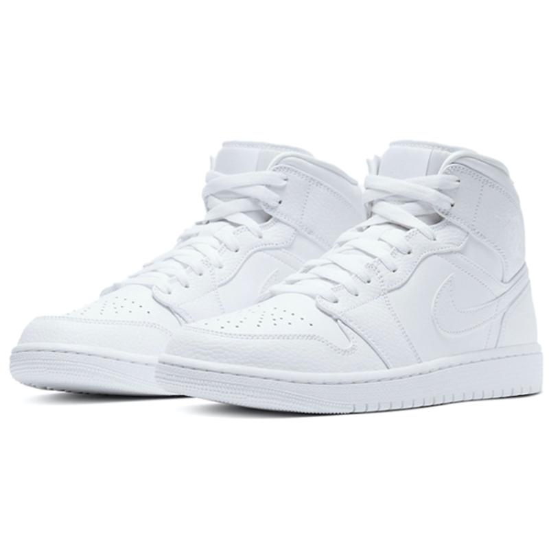 Air Jordan 1 Mid 'Triple White 2020' Jordan 554724-130