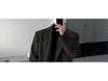 Men's Black Mid-Length Woolen Trench Coat – Autumn/Winter Loose Fit, Thickened Korean Style.
