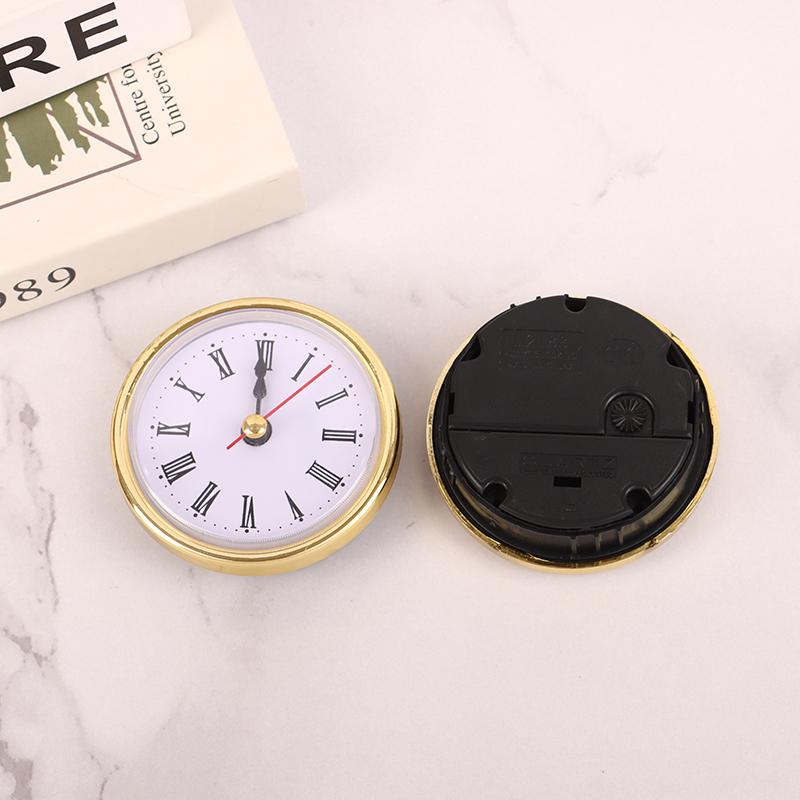 Klassisk Ur Håndværk Kvarts Urværk 2-1/2" (65Mm) Rundt Ur Hovedindsats Romertal Lille Ur Arabiske Tal Ur