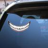 Motorcycle Hat Stickers Evil Smile Large Mouth Self Adhesive Hockey Hat Sticker Funny Car Accessories Vehicle Sticker Decoration