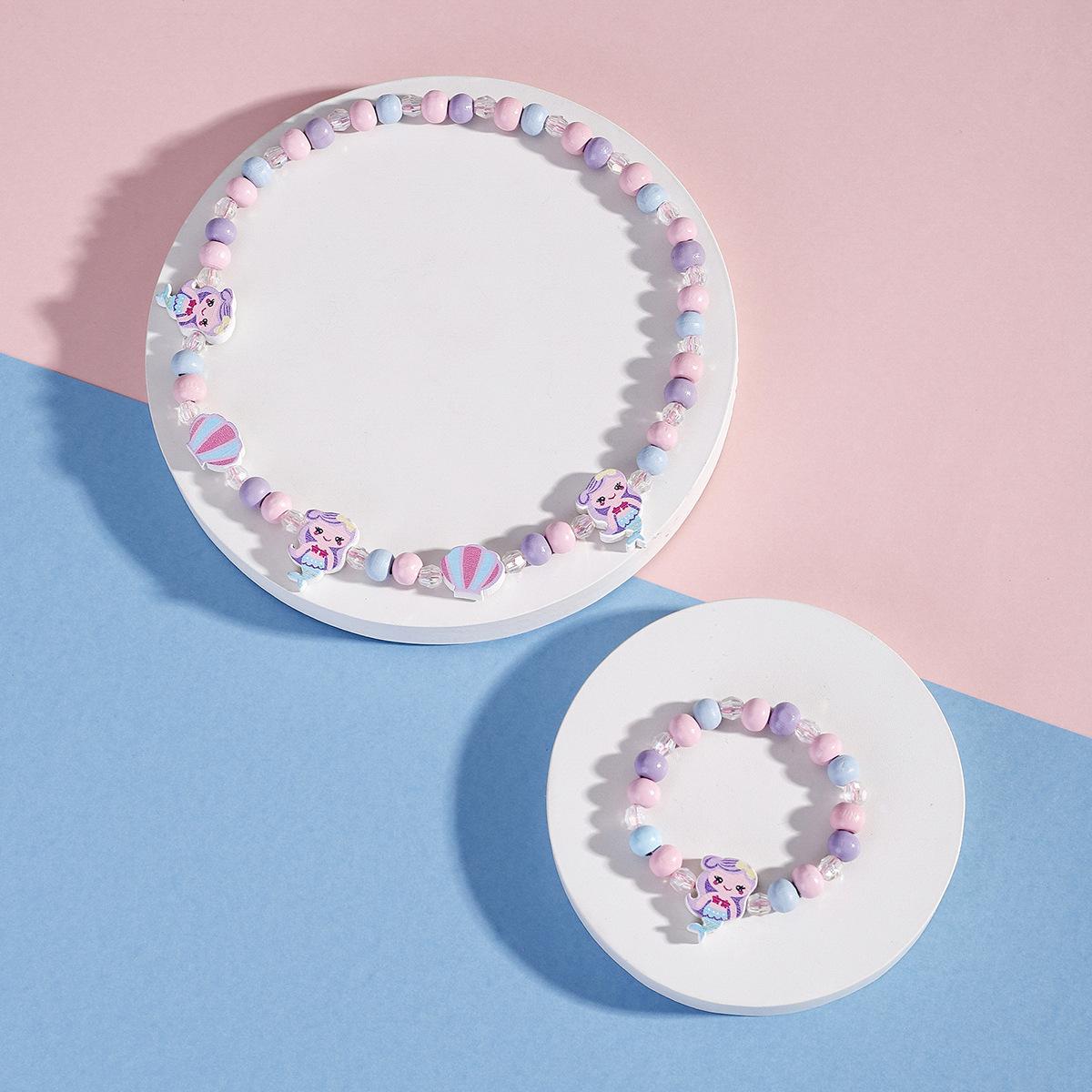 

Набор детских светящихся ожерелий и браслетов, 2/5 шт., мультяшные украшения принцессы, аксессуары, игрушки для макияжа для детей, девочек, подарки на день рождения