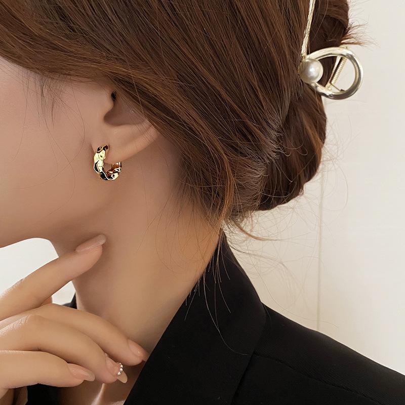 New Hot Sell Trendy Circle Earrings for Women Real Ear Hoop Earrings