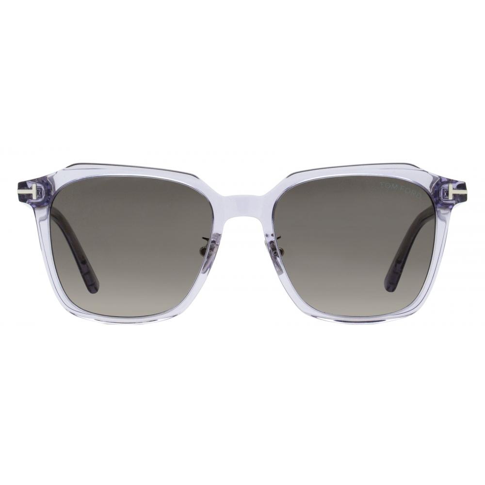 Tom Ford Unisex Alt Fit Sunglasses Tf971 K 20b Transparent Gray 54mm 20b