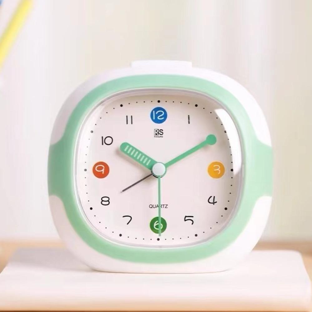 Plastic Tabletop Clock Cartoon Snooze Wake Up Clocks Creative Time Clocks  Children