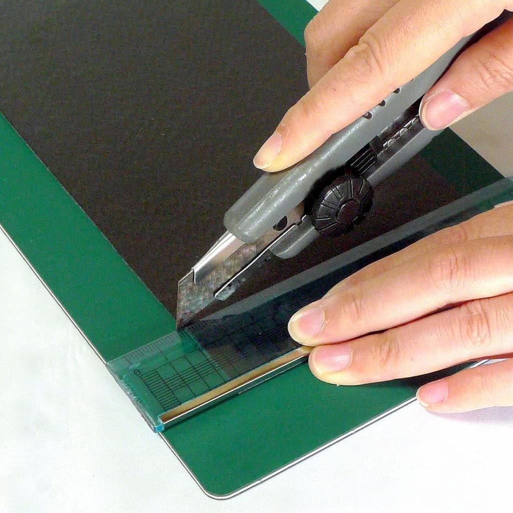 Bag Bottom DIY Craft Cuttable with Scissors Board, Supplies, Handmade, (3mm Thick, 33x50cm, Black)